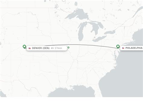Direct (non-stop) flights from Philadelphia to Denver - schedules