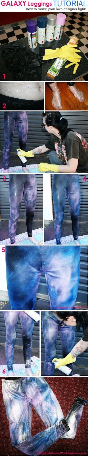 Diy Galaxy Space Leggings Tights Tutorial Get The Designer Fashion