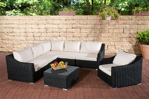 Maybe you would like to learn more about one of these? Poly Rattan Gartenmöbel Lounge Set DEL MAR schwarz, Garten ...