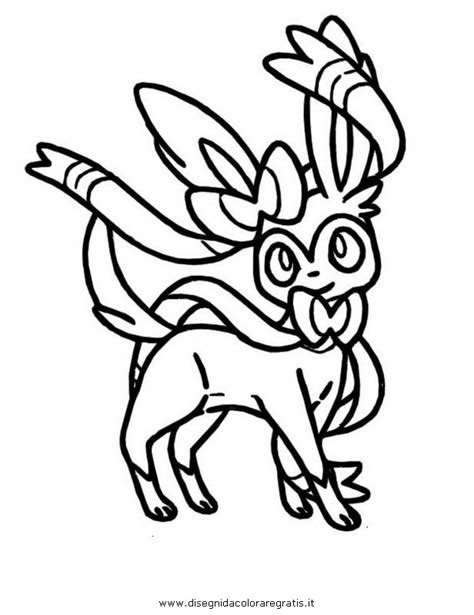 Pokemon Sylveon Eevee Pikachu Coloring Pages