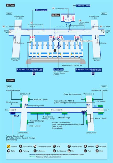 Bangkok International Airport Map