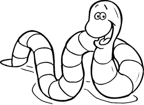 Worm on leaf coloring page. Worm Coloring Pages at GetDrawings | Free download