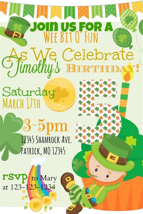 St Patricks Day Ideas Party Invitations Kids Printables Kids