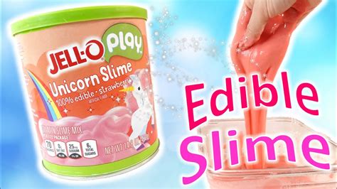 Diy Edible Slime Testing The New Jello Play Unicorn Slime Youtube
