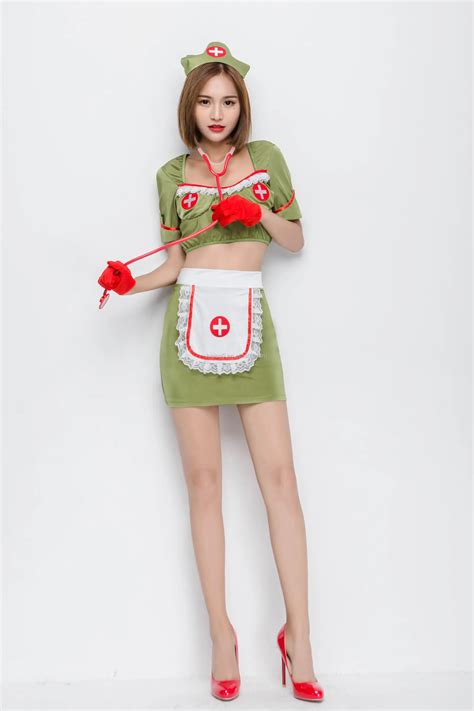 Green Hot Nurse Cosplay Costume Buy Sexy Nurse Cosplay Costume For