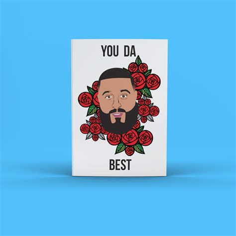Dj Khaled Card You Da Best Card Dj Khaled Greeting Card Etsy