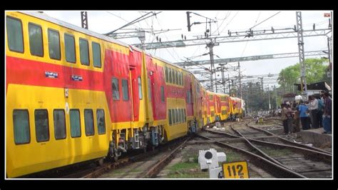 First service 25 april 2013 with the train no 22625 / 22626 a. Inaugural 22625 Chennai - Bangalore AC Double Decker ...