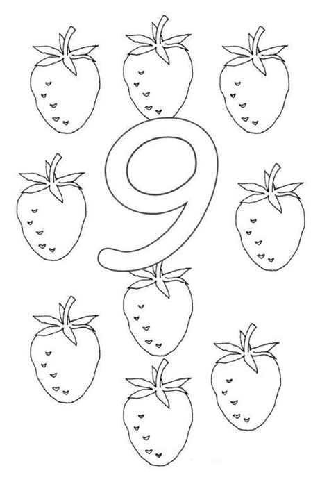 26 Number Coloring Pages Printable Preschool And Primary Aluno On