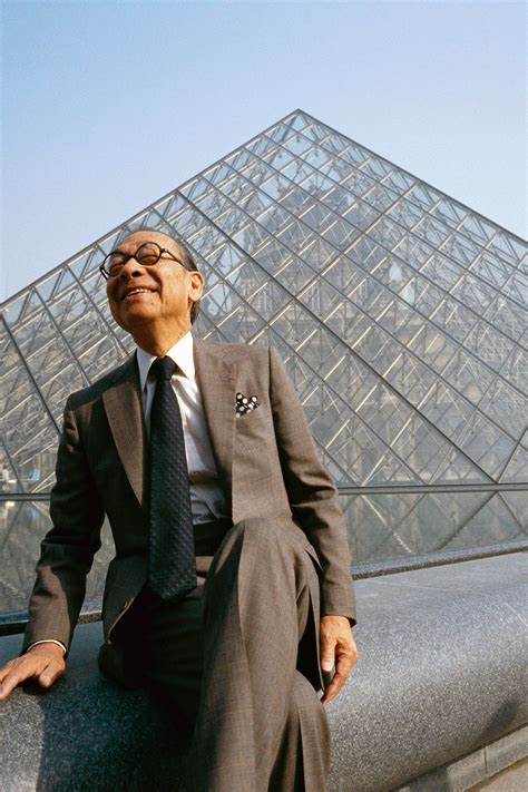 Ieoh Ming Pei The Architect Behind The Louvre Pyramid In Paris Has