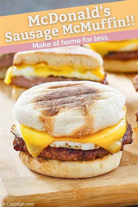 Sausage And Egg Mcmuffin Mi Recipes