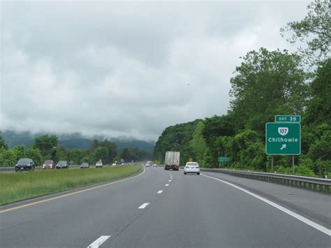 Virginia Interstate 81 Northbound Cross Country Roads