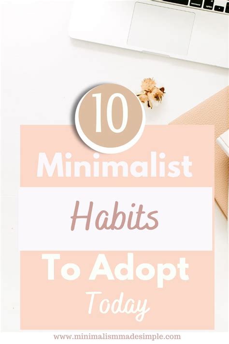 Minimalist Habits | Minimalist inspiration, Minimalist ...