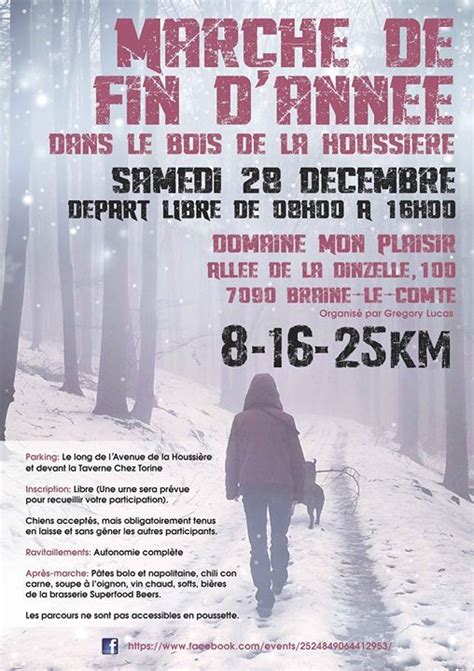 Marche De Fin Dannée 8 16 And 25km Domaine Mon Plaisir Asbl Braine