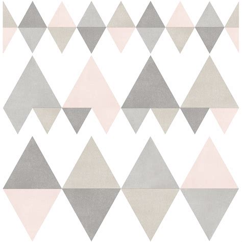 2821 25128 Trilogy Light Pink Geometric Wallpaper By A Street Prints