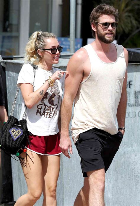 Miley Cyrus And Liam Hemsworth Hold Hands During Australia Visit