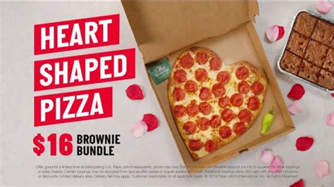 Papa John S Heart Shaped Pizza Tv Spot Share Your Heart With Your Valentine Ispot Tv