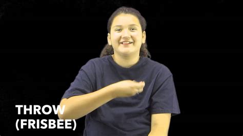 If you can throw a distance driver 400 feet, and the hole is 350 feet, instead of reaching for your fairway driver and hoping to rip it for max distance, you could simply put less oomph into the distance driver, shave off 50 feet, and park yourself at the basket. Learn How to Sign the Word Throw (Frisbee) - YouTube