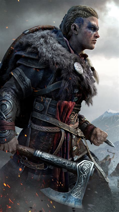 Eivor Assassins Creed Valhalla Video Game Viking Hd Phone Wallpaper