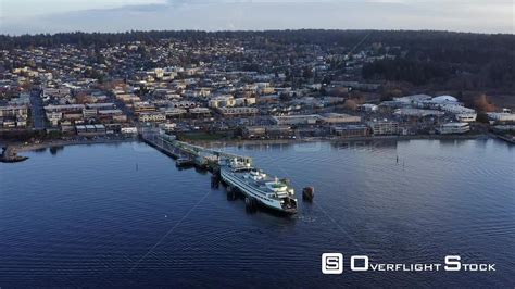 Overflightstock Washington State Ferry At Dock In Edmonds