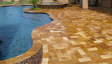 Falling In Love With Travertine Pavers Pool Deck Homesfeed