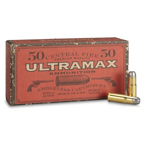 Ultramax Cowboy Action Ammunition 38 40 Winchester 180 Grain Round