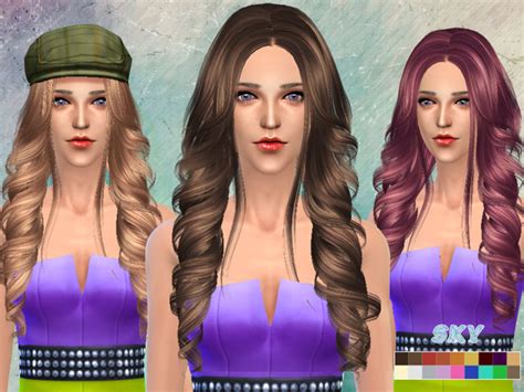 Sims 4 Hairs The Sims Resource Big Waves 261 Hairstyle By Skysims
