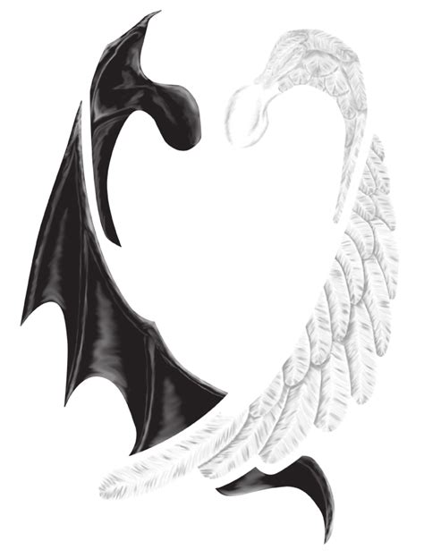 The Wings Of Good And Evil By Firebornx On Deviantart