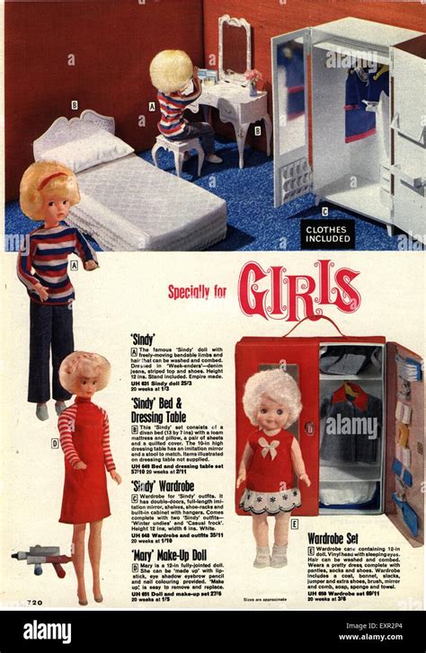 1960s Uk Sindy Dolls Catalogue Brochure Plate Stock Photo Alamy