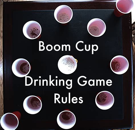 How To Play Boom Cup Or Slap Cup Drinking Game Rules Hobbylark