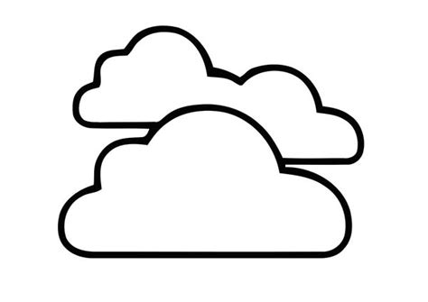 Colouring Images For Clouds ClipArt Best