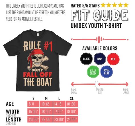 Rule 1 Number One Dont Fall Off The Boat Vintage Pirate Etsy Canada