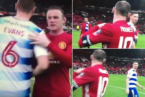 wayne rooney mugged off by george evans after manchester united skipper tries to swap shirts