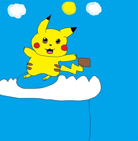 ~surfing Pikachu~ By Sonicshadowblaze365 On Deviantart