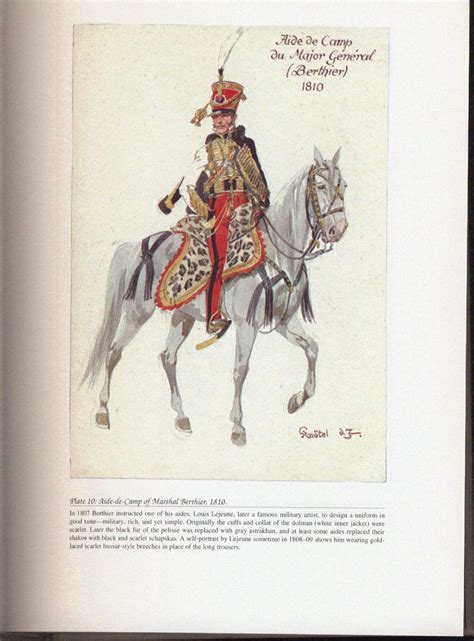 Command And Staff Plate 10 Aide De Camp Of Marshal Berthier 1810