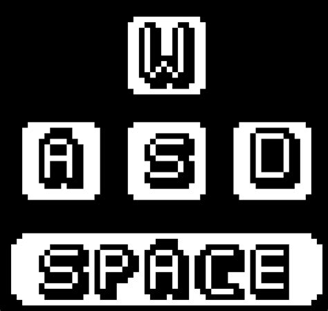 Aswd And Space Keys Pixel Art Maker