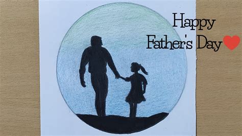 Father and daughter drawing easy step by step. Father's Day Special Drawing | Easy Way To Draw Father And ...