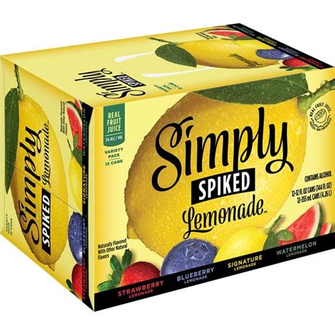 Simply Spiked Lemonade Variety Pack 12 Pack Of 12 Oz Can