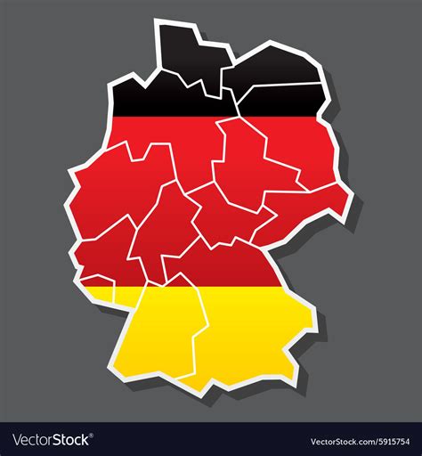 Topographical Map Of Germany Map Vector