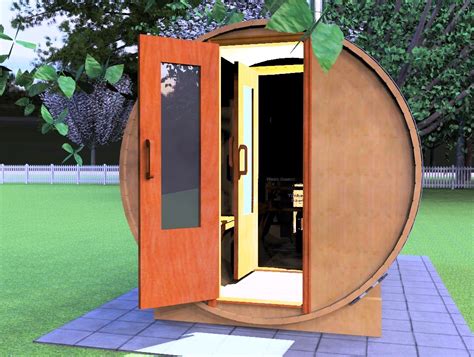 12 Foot Barrel Sauna With Full Change Room