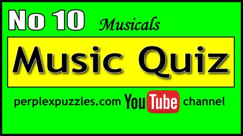 Music Quiz No 10 Youtube