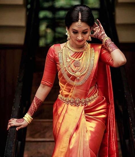 Pin By Angelina Joseph On Bride Indian Bridal Sarees South Indian