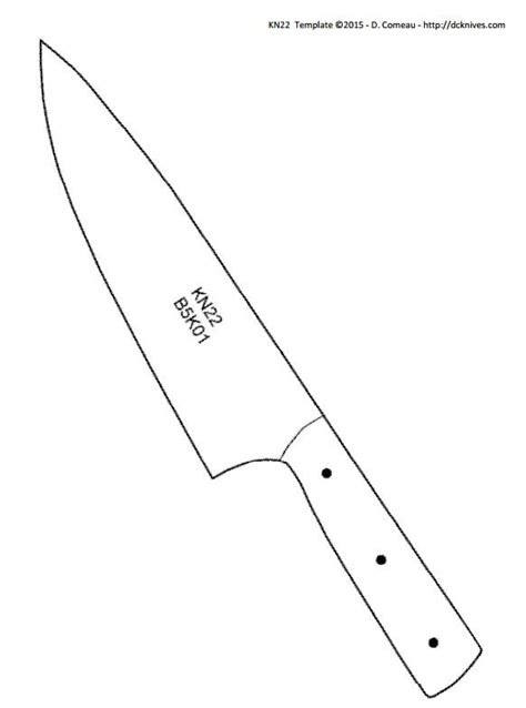 Printable Knife Templates Pdf
