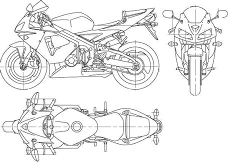 Honda Cbr Blueprints 7 Blueprint Drawing Bike Drawing Motorcycle