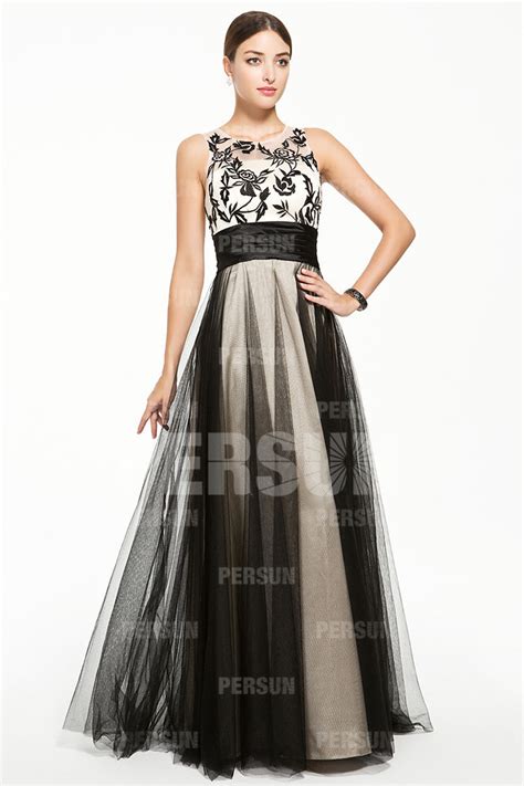 Because each crew will represent their airlines. Bicolor Full length Prom Dress with Flower Embroidery ...