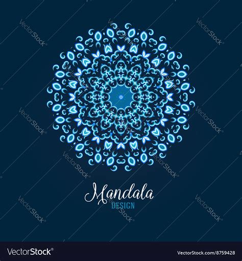 Madala Round Ornament Royalty Free Vector Image