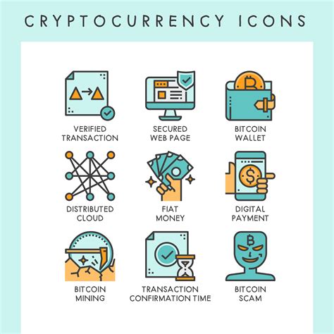 How to add selected icon to your website: Cryptocurrency icons concept illustrations - Download Free ...