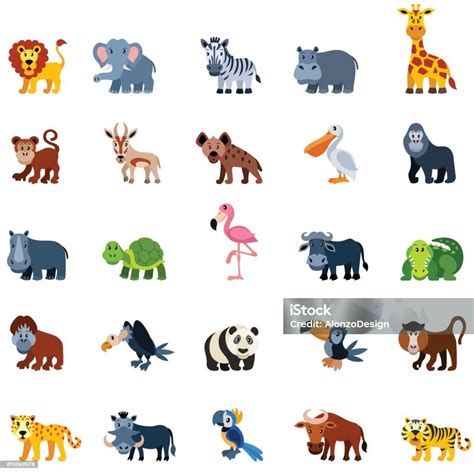 Cartoon Zoo Animals Stock Illustration Download Image Now Animal
