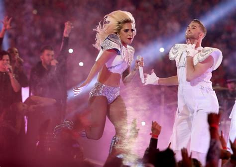lady gaga performs at halftime show at super bowl li in houston 02 05 2017 hawtcelebs