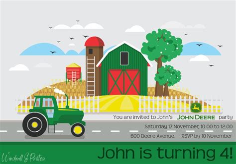 John Deere Birthday Party Kids Parties Windmill And Protea