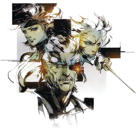 Meryl Snake And Raiden Faces Faces Art Metal Gear Solid 4 Art Gallery